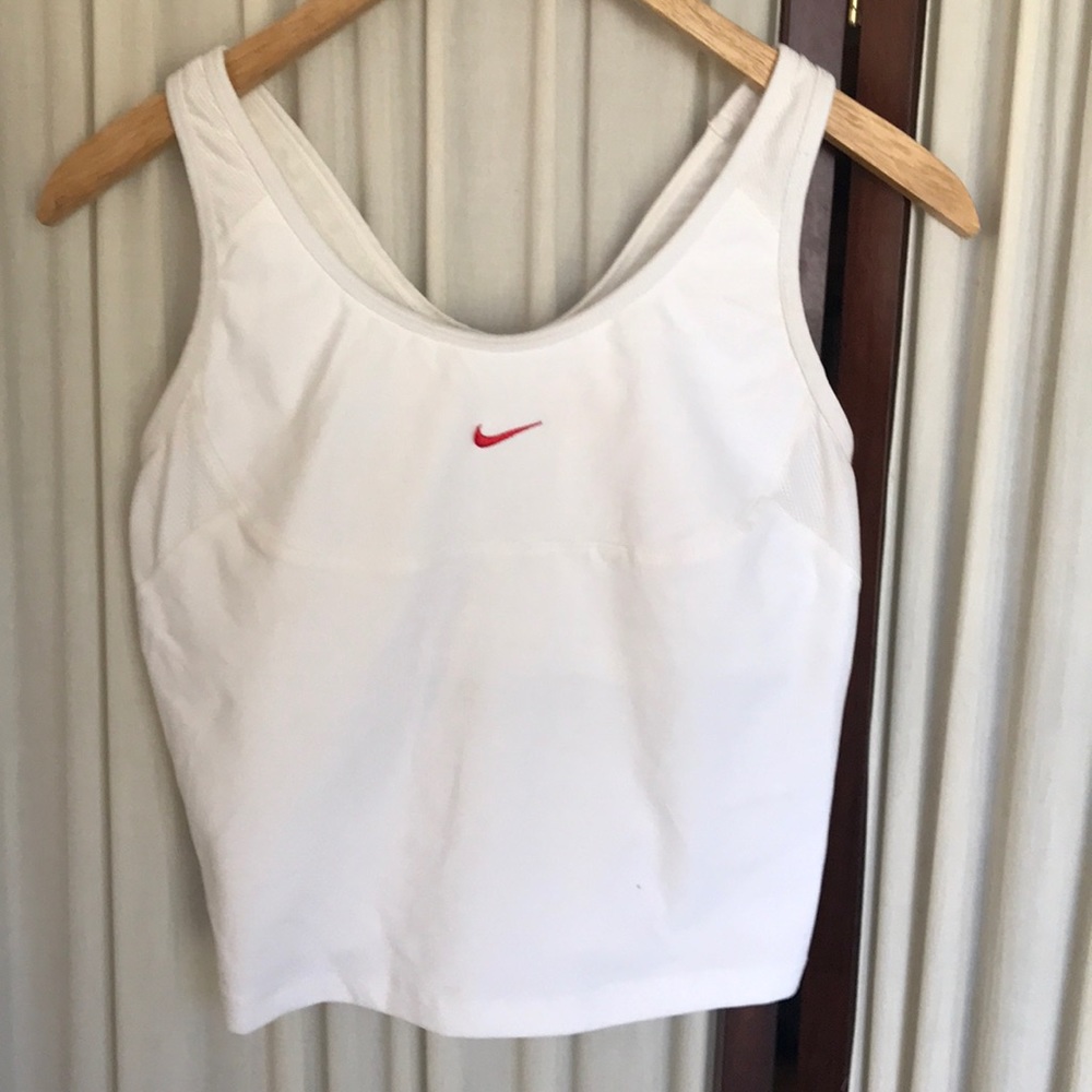 Nike running fitness tank top w/bra Sz M(8-10)